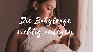 Wie trage ich mein Baby einfach und bequem in der Tragehilfe