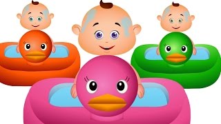 Five Little Babies Bathing In A Tub And More - JamJammies Nursery Rhymes & Kids Songs