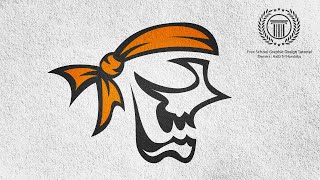 Adobe Illustrator CC Tutorial / Sports Logo for Your Team / Illustration / Skull Logo Design