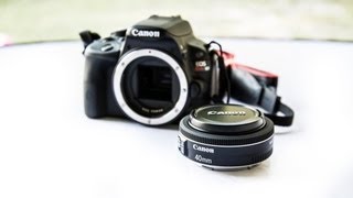 Canon 40mm f/2.8 Pancake Lens Review \u0026 Canon SL1 Sneak Peak