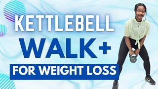 20 Minute Indoor walking Full body kettlebell workout for weight loss