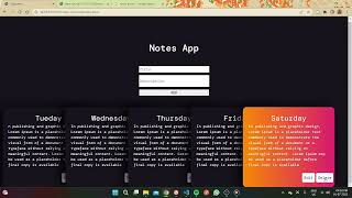 Beginners Vanilla Javascript Fullstack Notes App