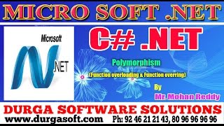 .NET||C# .NET|| Polymorphism by MohanReddy