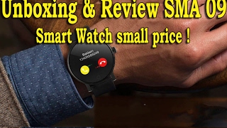 Unboxing \u0026 Review SMA 09 Bluetooth 4.0 Heart Rate Monitor Smart Watch