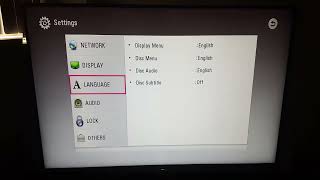 LG-UKB90  4k BluRay Player (Settings Menu)