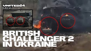 About British Challenger 2 Tank in action 🇺🇦 & First Challenger 2 destroyed on frontline  🇺🇦
