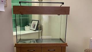 Oak style 145L fish tank