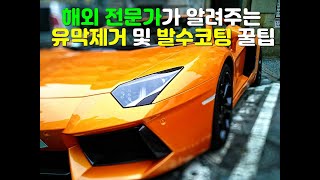 해외 전문가가 알려주는 유막제거 및 발수코팅 꿀팁