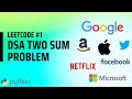 Leetcode #1 | Leetcode Two Sum Problem Python Solution | DSA with Python