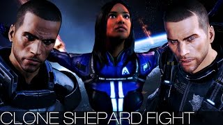 Mass Effect 3 - Clone Shepard Fight (All Characters/Dialogue/Male/Citadel DLC)