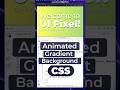 How to Create an Animated Gradient Background with CSS #asmr #css #animation #shorts #gradient