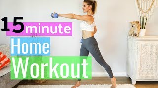 15 Minute At Home Full Body Workout | Rebecca Louise
