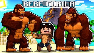 NASCI como BEBÊ GORILA no Minecraft!