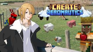 【MINECRAFT】FLYING HIGH WITH CREATE AERONAUTICS WITH YAMINO-KUN【 #lucakaneshiro #nijisanji_en 】