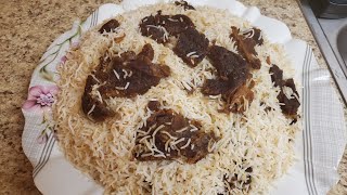 طرز تهیه  پلو گوشت قاق ( قدید ) افغانی