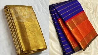 5 Feb 2025 | Kanjivaram Handwoven Pure Silk Sarees With Price | WhatsApp 7397179217