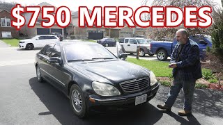 My Dad Bought a $750 MERCEDES BENZ S-Class! Insane DEAL!