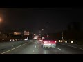 cincinnati ohio interstate drive at night