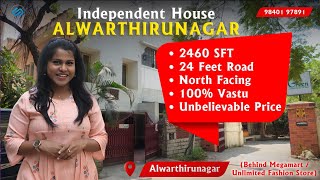 ALWARTHIRUNAGAR | 2460 SFT Prime Independent Land with Building for Sale | Best Price | CN 45