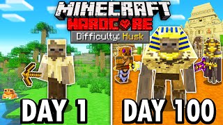 I Survived 100 Days as a HUSK in Hardcore Minecraft...