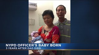 Widow of slain NYPD detective gives birth to their daughter two years later