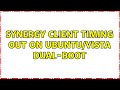 Synergy client timing out on Ubuntu/Vista dual-boot