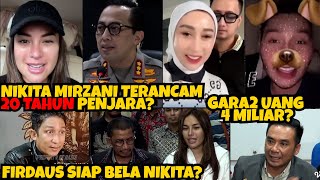 Nikita Mirzani Jadi Tersangka Gegara Duit 4 Miliar? Penjara 20 Tahun? Firdaus Siap Bantu Nikmir?