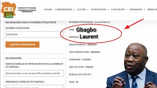 CEI: Le nom de Laurent Gbagbo enfin de retour sur les listes électorales, sa va chauffer en 2025 ci