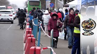 Ukrainian Refugees Fleeing into Europe