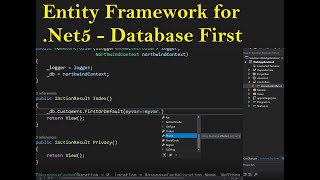 Entity Framework Database First .Net5 (Easy Setup and Usage)