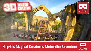 Hagrid’s Motorbike Adventure 3D Harry Potter VR180 VR Roller Coaster | onride POV #VR180 #oculus
