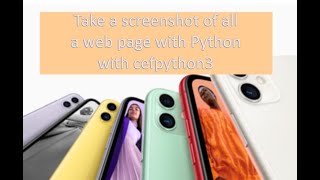 Full web page screenshot with Python