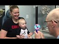 how do you do an eye exam on an infant