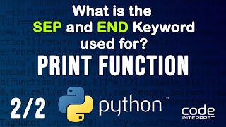 Positional Arguments Vs Keyword Arguments inside a Print Function in Python. #python