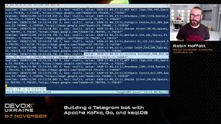 Devoxx Ukraine 2020. Building a Telegram bot with Apache Kafka, Go, and ksqlDB. Robin Moffatt
