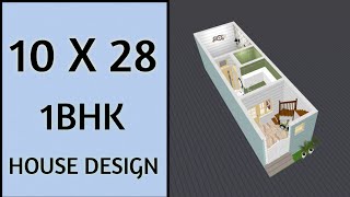 3 लाख में घर का नक्शा ll 10 x 28 House Plan ll 30 Gaj Ka Makaan Ka Naksha ll 10 x 28 Ghar Ka Naksha