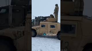 American HMMWV and British Husky AFV in operation of the Armed Forces of Ukraine