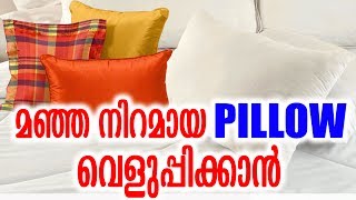 മഞ്ഞ നിറമായ PILLOW  വെളുപ്പിക്കാൻ | The Best Way to Clean Your Pillows | MALAYALAM  HOMELY TIPS