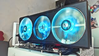 Тест видеокарты PowerColor RX 6700 XT HELLHOUND OC 12 Гб (Furmark/OCCT/Superposition 4K) Xeon 2678v3