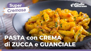 PASTA con CREMA di ZUCCA e GUANCIALE: la COPPIA PERFETTA!😍🎃🧡🥓