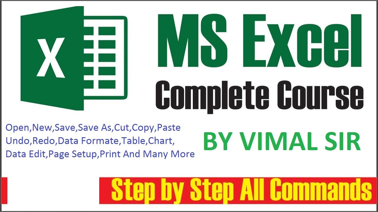 Excel Basic Tutorial For Beginners Youtube
