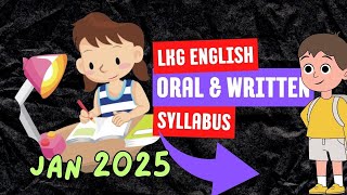 LKG English Latest Syllabus (Oral \u0026 Written) | January 2025 | Nursery Maths Curriculum for Kids