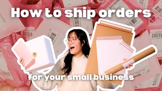 How To Ship Orders For Your Small Business 📦 tutorial + what I learned from my mistakes