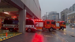 (ENG SUB) 화재출동 - 서울특별시 서초소방서 (Fire responding - Seoul Seocho Fire Station)