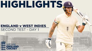 Day 1 Highlights | Stokes & Sibley Bat Strong At Old Trafford | England v West Indies 2nd Test 2020