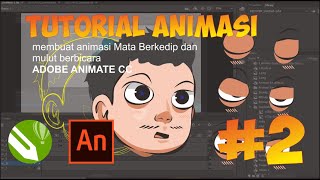 Membuat Animasi Mata Berkedip dan Mulut Mengecap menggunakan Adobe Animate