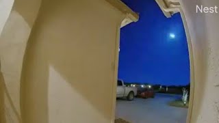 Meteor streaks across the morning sky in Mesa