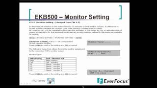 EPTZ Part 8: An Introduction to the EKB500 Controller Settings