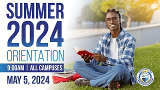 UCC Summer 2024 Semester Orientation