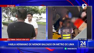 Hermano de joven baleado en estación La Cultura pide justicia: \